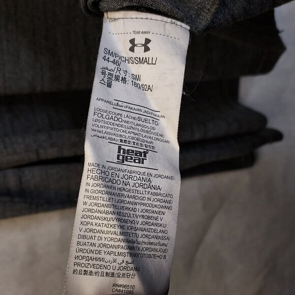 UNDER ARMOUR Heat Gear Shirts Men's S Loose Gray Long Sleeve Green Compression T - Picture 9 of 16